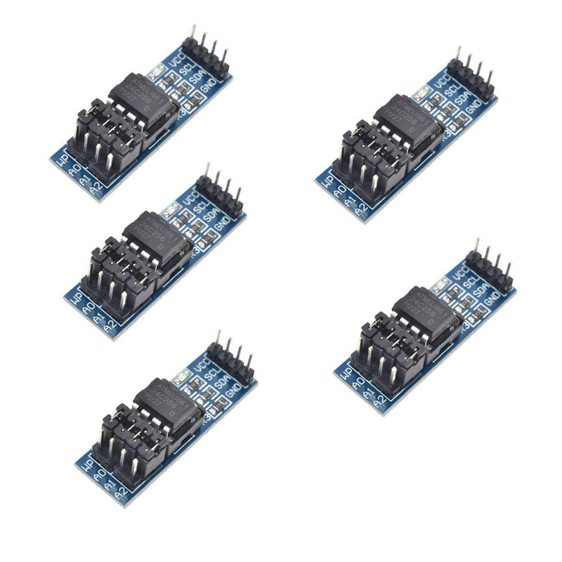 HiLetgo 5pcs AT24C256 I2C Interface 256k Bits EEPROM Memory Module