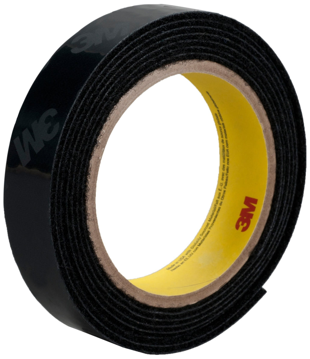 3M High Temperature Loop Fastener Tape SJ60L, Black, 2 in x 25 yd