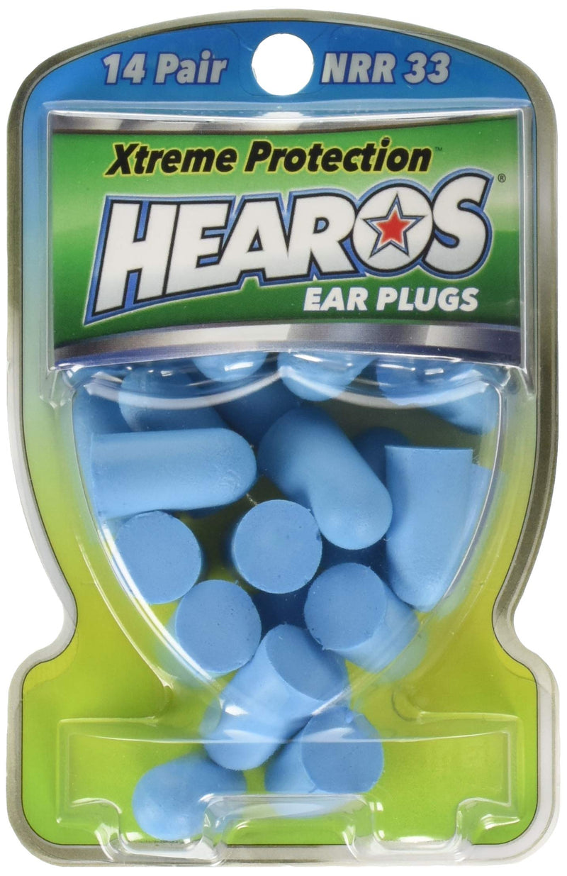 HEAROS Xtreme Protection Series Foam Ear Plugs, 14 Pair (Pack of 3)