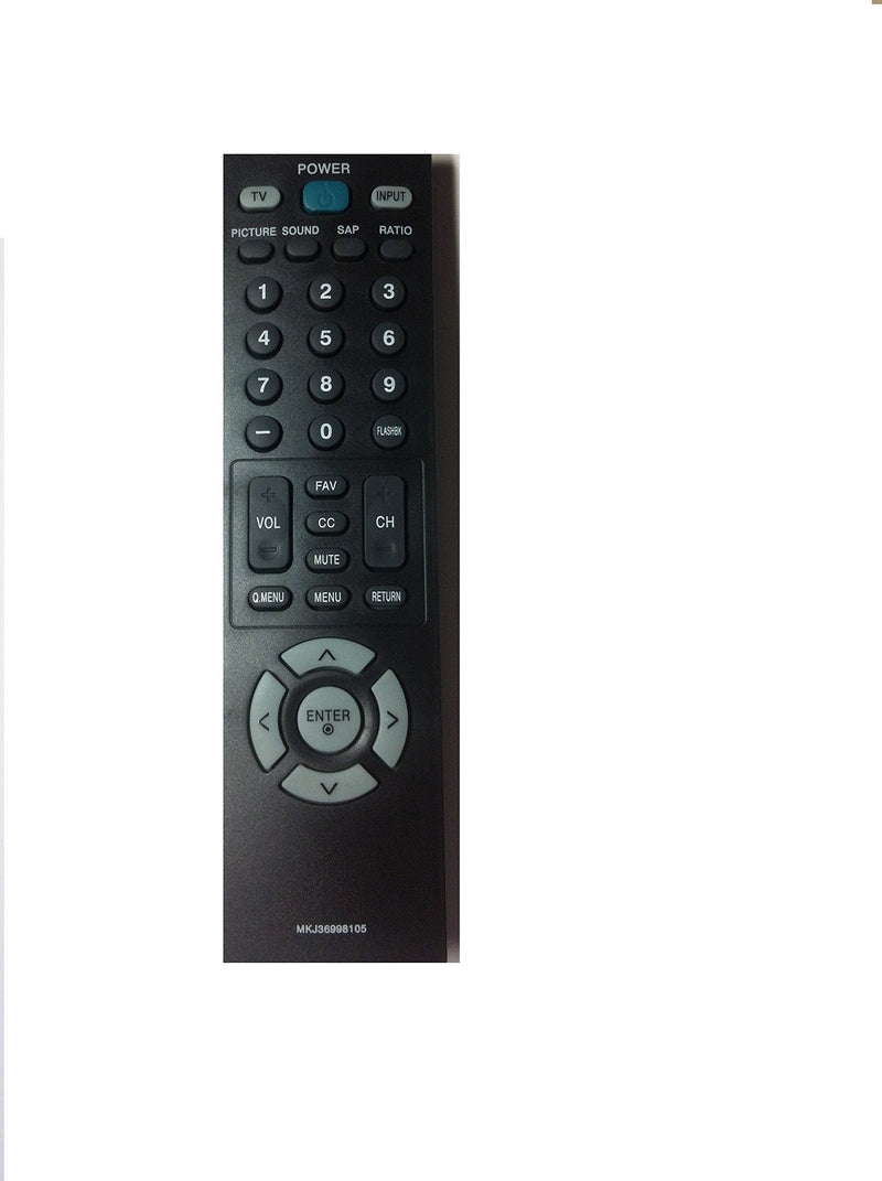 New Replaced remote MKJ36998105 Remote for LG 19LF10, LG 19LF10-UA,LG 19LG30, LG 19LG30-UA TV, LG 19LG31, LG 22LF10, LG 22LF10-UA, LG 22LG30, LG 22LG30DC, LG 22LG30DC-UA , LG 26LF10, LG 26LG30, LG 26LG30DC, LG 26LG30UA, LG 26LG30-UD, LG 26LG30DCUA , LG...