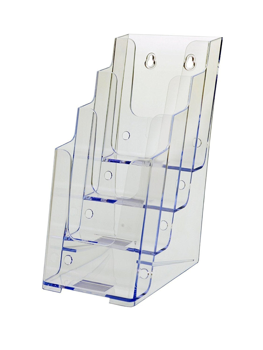 SOURCEONE.ORG 4 Tier Tri-fold Brochure Holder Lucite Counter Top 1 Pack