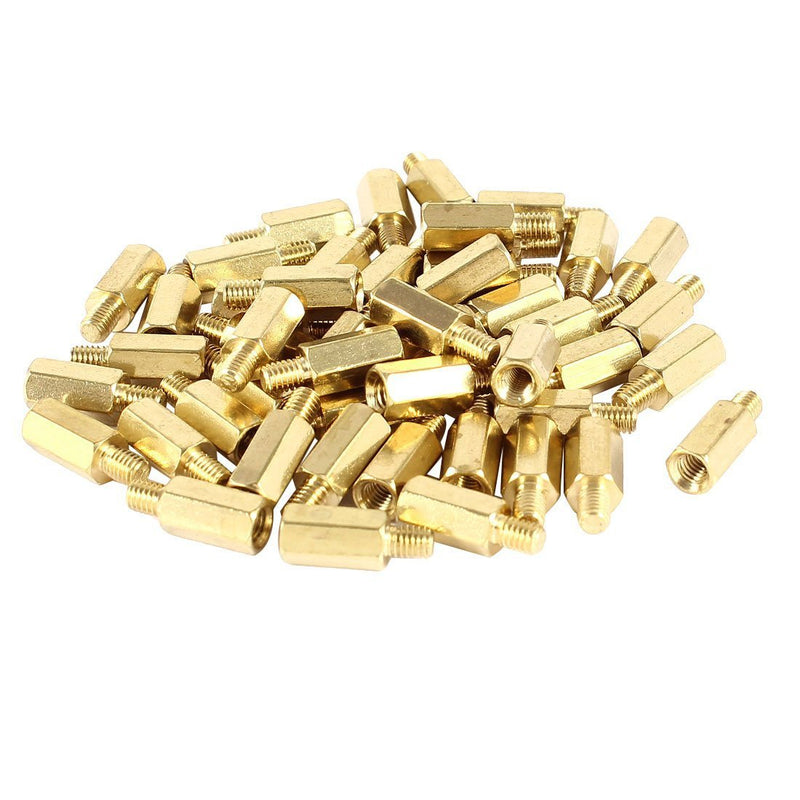 uxcell a14040700ux0339 PC PCB Motherboard Brass Standoff Hexagonal Spacer M3 9+4mm (Pack of 50)