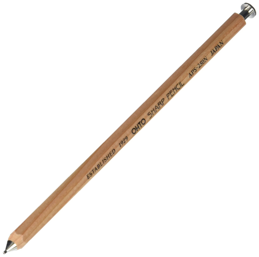 OHTO Mechanical Pencil Sharp Natural Wood Color 0.5mm, (APS-250N) 1