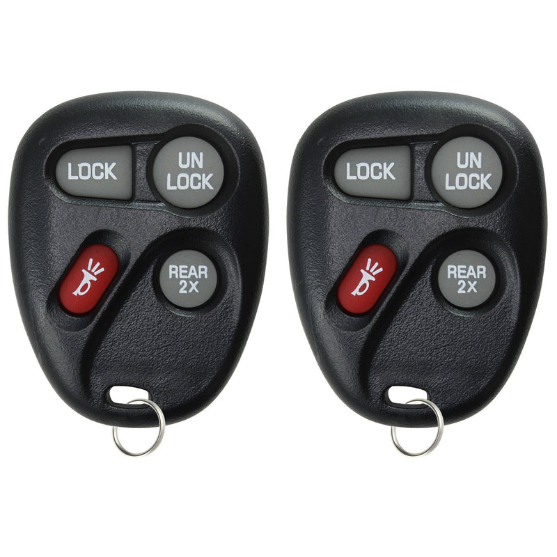 KeylessOption Keyless Entry Remote Control Car Key Fob for Chevy GMC 16245100-29 (Pack of 2)