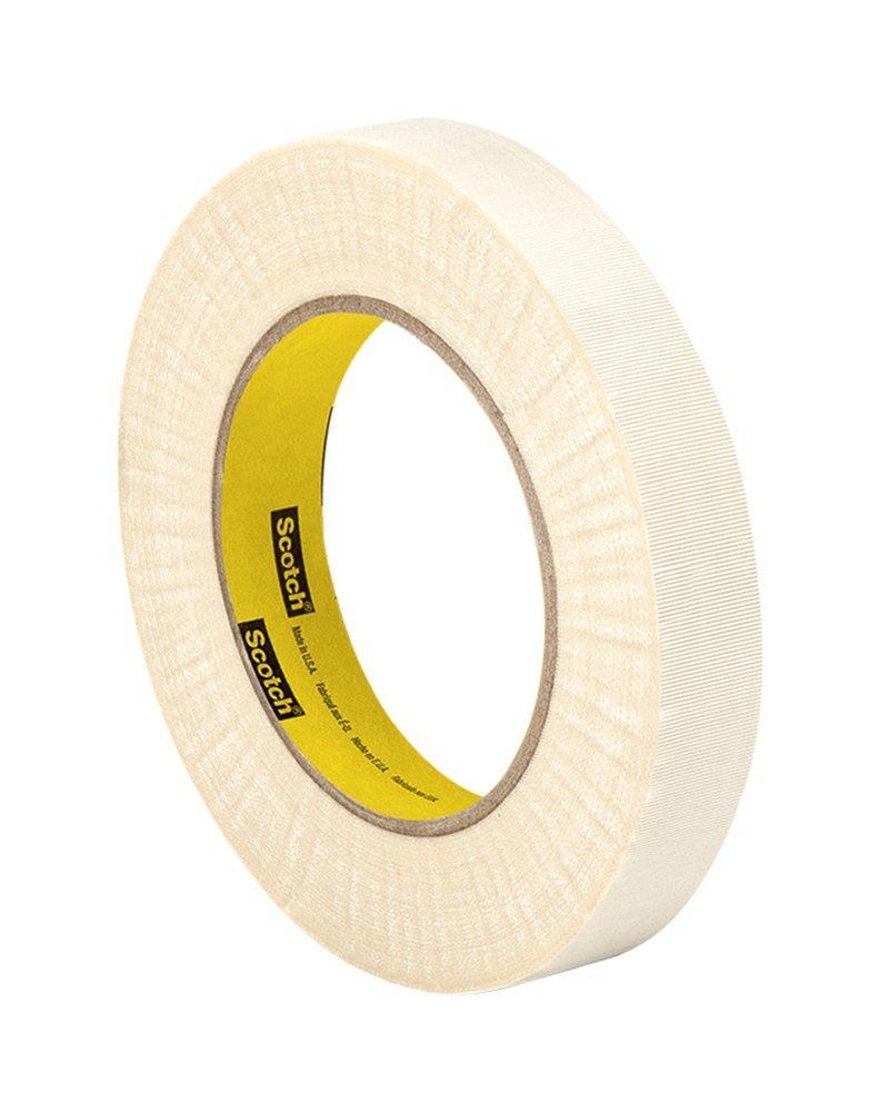 3M Glass Cloth Electrical Tape 79, 1" width x 60yd length (1 roll), White