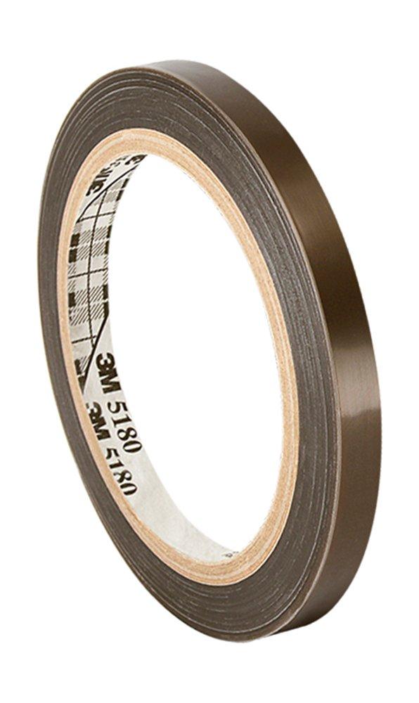 3M PTFE Film Electrical Tape 60, 0.313" Width x 36yd Length (1 roll), Translucent