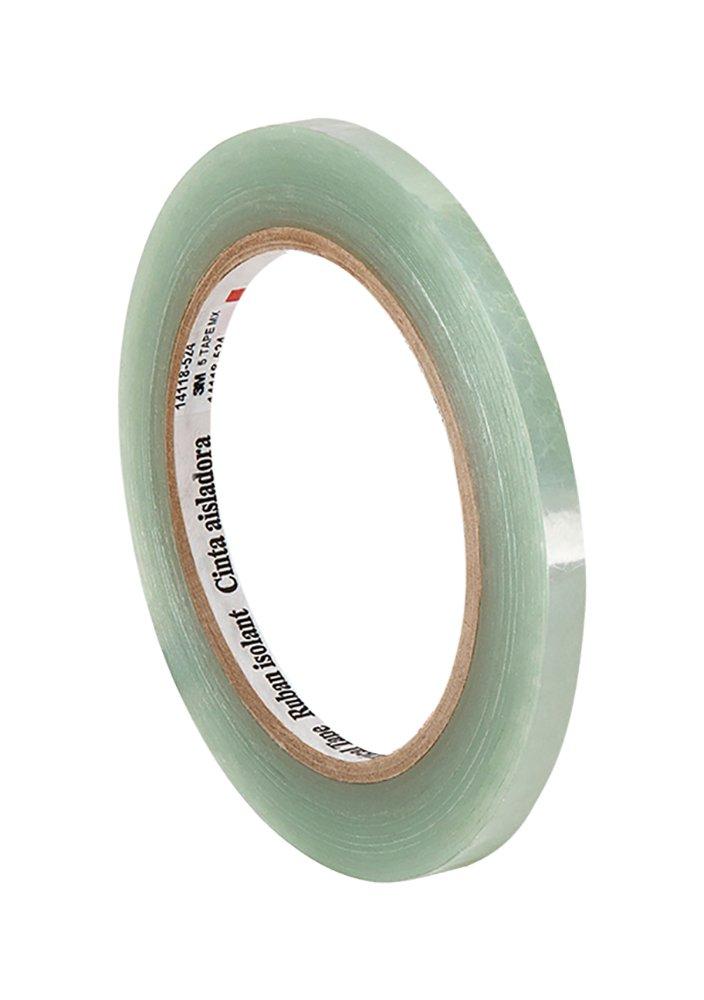 3M 5 Translucent Clear Polyester Electrical Tape, 0.5 Translucent Clear Polyester Electrical Tape, 0.5" width x 72yd length (1 roll)