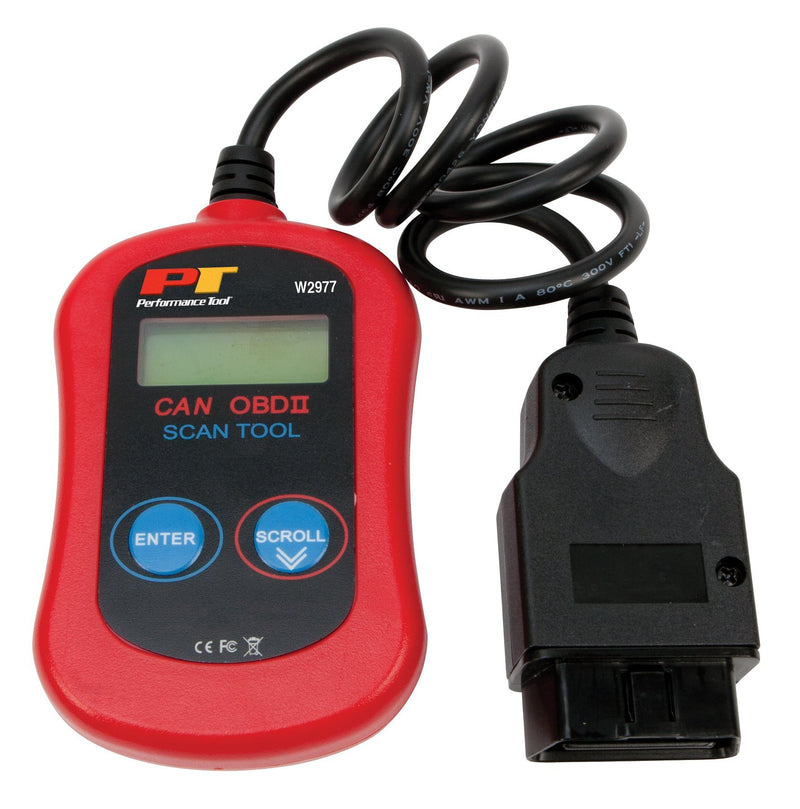 Performance Tool W2977 CAN OBD II Scanner Tool for Check Engine Light & Diagnostics, Direct Scan and Read Out CAN OBD II Scanner Tool Basic Model
