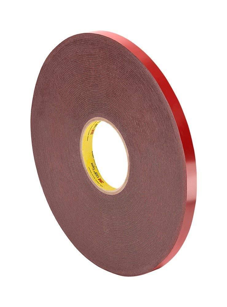 3M VHB Foam Tape 4611, 1/4" x 36 yards, Dark Gray, Double-Sided, Permanent, Long-Term Durability, High Temp Resistant 0.25 in width x 36 yd length