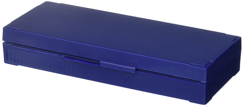 Globe Scientific 513077B ABS Plastic Slide Storage Box for 50 Slides, Cork Lined, Blue