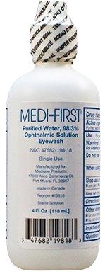 Medique/Medi-First Eye Wash Sterile Irrigating Solution 4 Oz Bottle - MS55740 (2 Bottles)