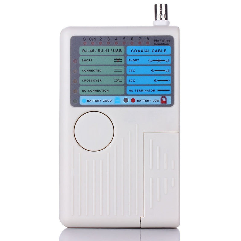 Optimal Shop 4 in 1 Network Cable Tester RJ45/RJ11/USB/BNC LAN Cable Cat5 Cat6 Wire Tester