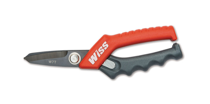 Crescent Wiss 7" Titanium Coated Utility Shears - W7T , Black
