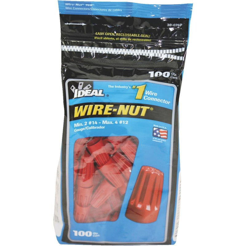 100Pk Red Wire Nut