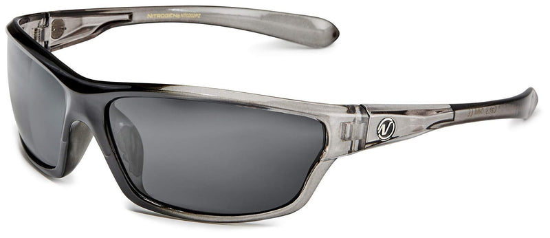 Polarized Wrap Around Sport Sunglasses for Men Women UV400 Sports Sun Glasses Crystal Gray | Smoke