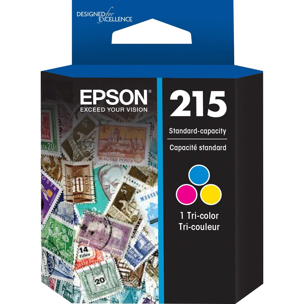 EPSON T215 Ink Standard Capacity Tricolor Cartridge (T215530-S) for select Epson WorkForce Printers -