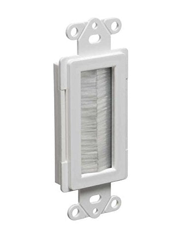 Arlington Industries CED135-10 Cable Entry Device with Brush-Style Opening, 1-Gang, White, 10-Pack