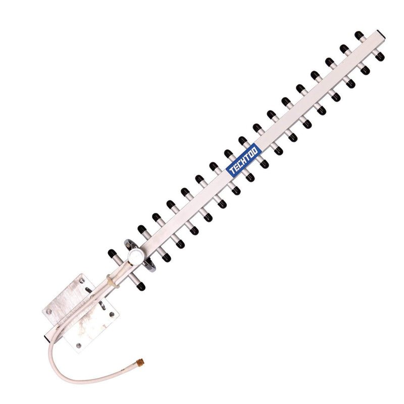 TECHTOO WiFi 2.4GHz 18dBi High Gain Yagi Directional Antenna Booster With RP-SMA Connector For Wireless Network Router/Reapter/USB Adapter/Extension Network PCI Card/IP Camera