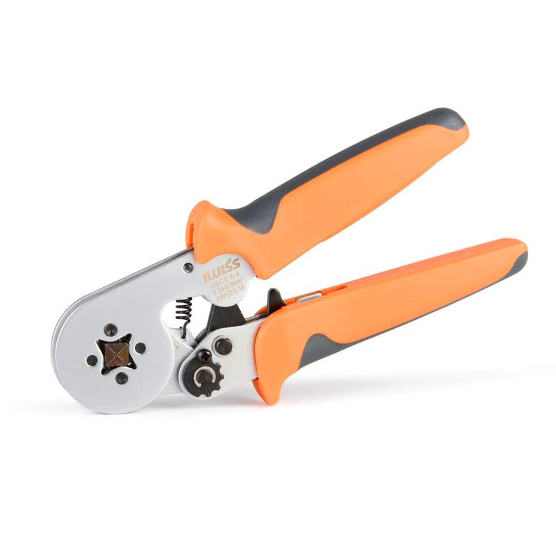 IWISS Square Self-Adjustable Crimping Tools Plier for AWG23-10 Bootlace End-Sleeves Ferrule, Ratchat Wire Crimping Tool CECOMINOD055572
