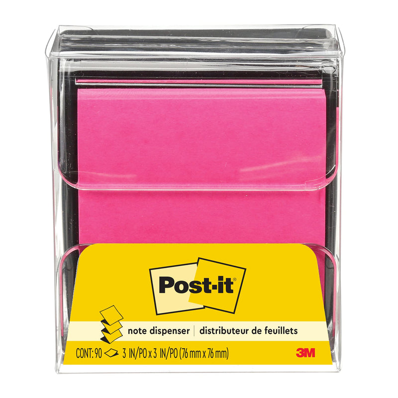 Post-it WD-330-BK Pop-up Note Dispenser, Black, Designed to work with Pop-up Notes, Fits 3 in. x 3 in. Notes, 1 Dispenser/Pack, (WD330-BK) Unit