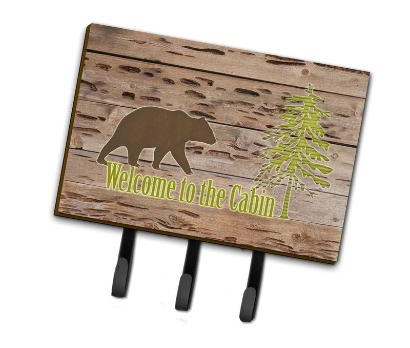 Caroline's Treasures SB3081TH68 Welcome to The Cabin Leash or Key Holder, Triple, Multicolor