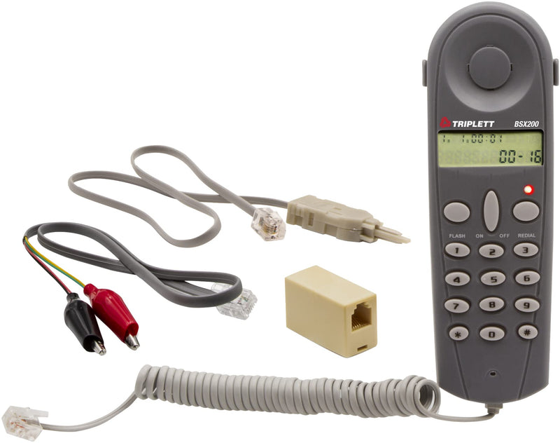 Triplett Byte Brothers Basic Telephone Test Set / Butt Set RJ11 Adapter (BSX200)