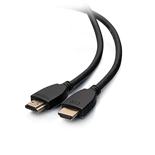 C2G HDMI Cable, 4K, High Speed HDMI Cable, Ethernet, 60Hz, 1.5 Feet (0.45 Meters), Black, Cables to Go 50606