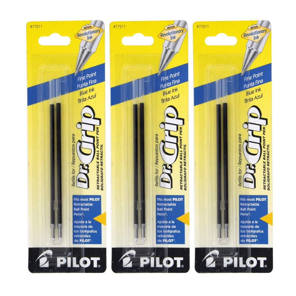 Pilot EasyTouch Dr Grip Retractable Ballpoint Pen Refills Blue