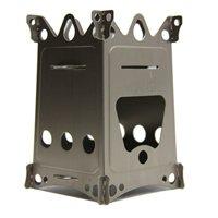 Emberlit Fireant,Titanium, Multi-fuel Backpacking Stove Great for Camping and Survival