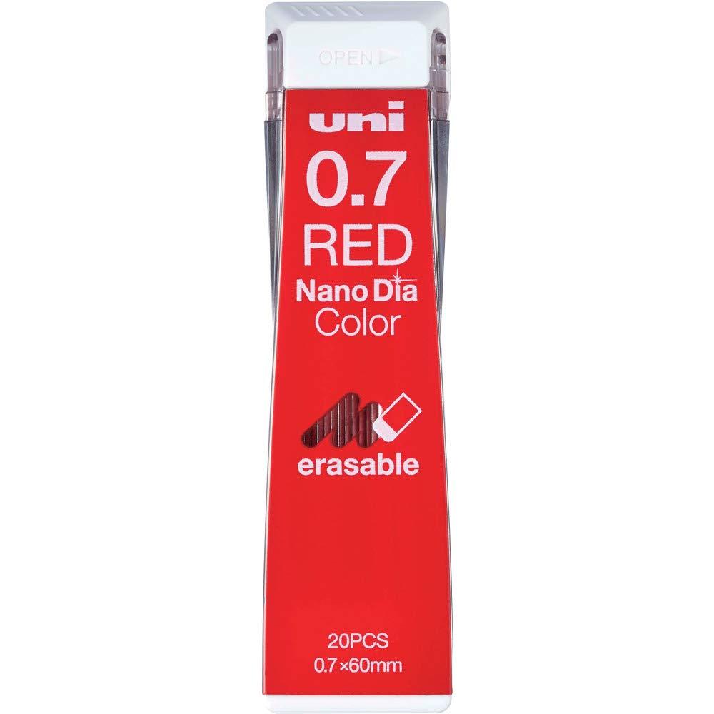 Uni Mechanical Pencil Lead Nano Dia Color 0.7mm, Red(U07202NDC.15)