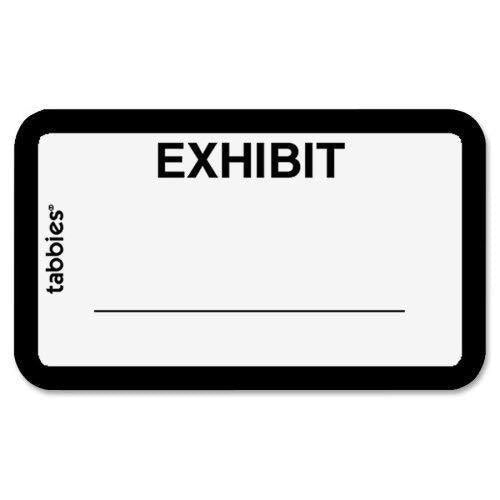 Tabbies 58092 Legal Exhibit Labels,"Exhibit",1-5/8-Inch x1-Inch, 252/PK,White White