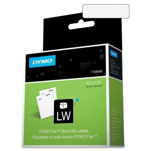 DYMO 1738595 LabelWriter Bar Code Labels, 3/4 x 2 1/2, White, 450 Labels/Roll