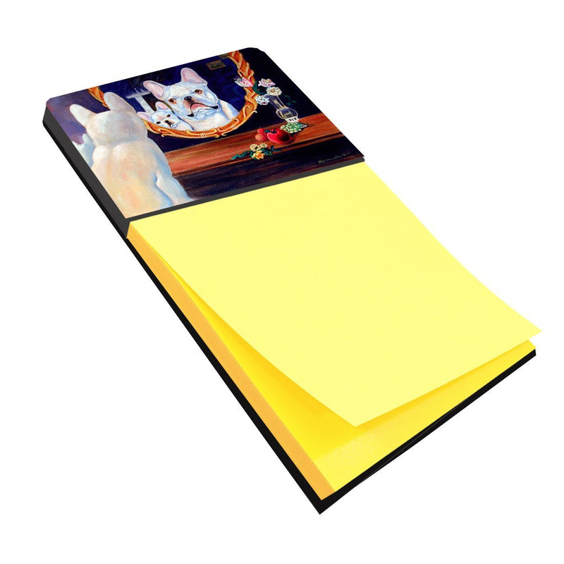 Caroline's Treasures 7514SN French Bulldog Refiillable Sticky Note Holder or Postit Note Dispenser, Large, Multicolor