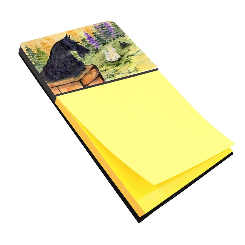 Caroline's Treasures SS8634SN Scottish Terrier Refiillable Sticky Note Holder or Postit Note Dispenser, Large, Multicolor