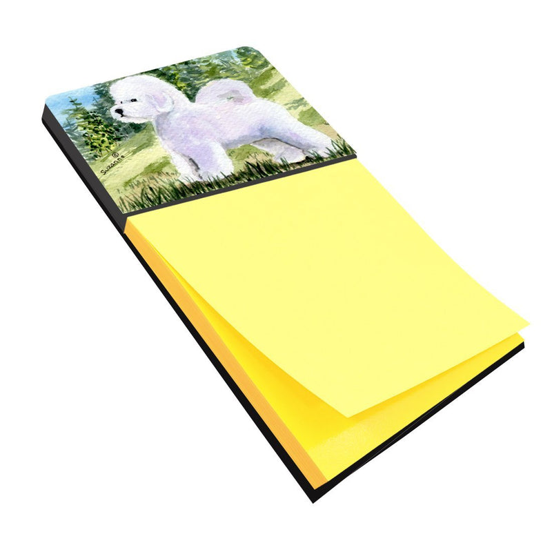 Caroline's Treasures SS8900SN Bichon Frise Refiillable Sticky Note Holder or Postit Note Dispenser, Large, Multicolor