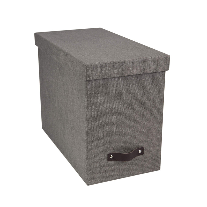 Bigso John Box Desktop File, Grey Gray