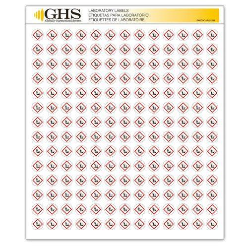 GHS/HazCom 2012: Hazard Class Pictogram Label, Skull and Crossbones, 1/2" each (Pack of 1820)