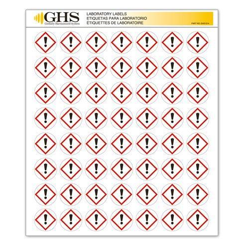 GHS/HazCom 2012: Hazard Class Pictogram Label, Exclamation Mark, 1" each (Pack of 1120)