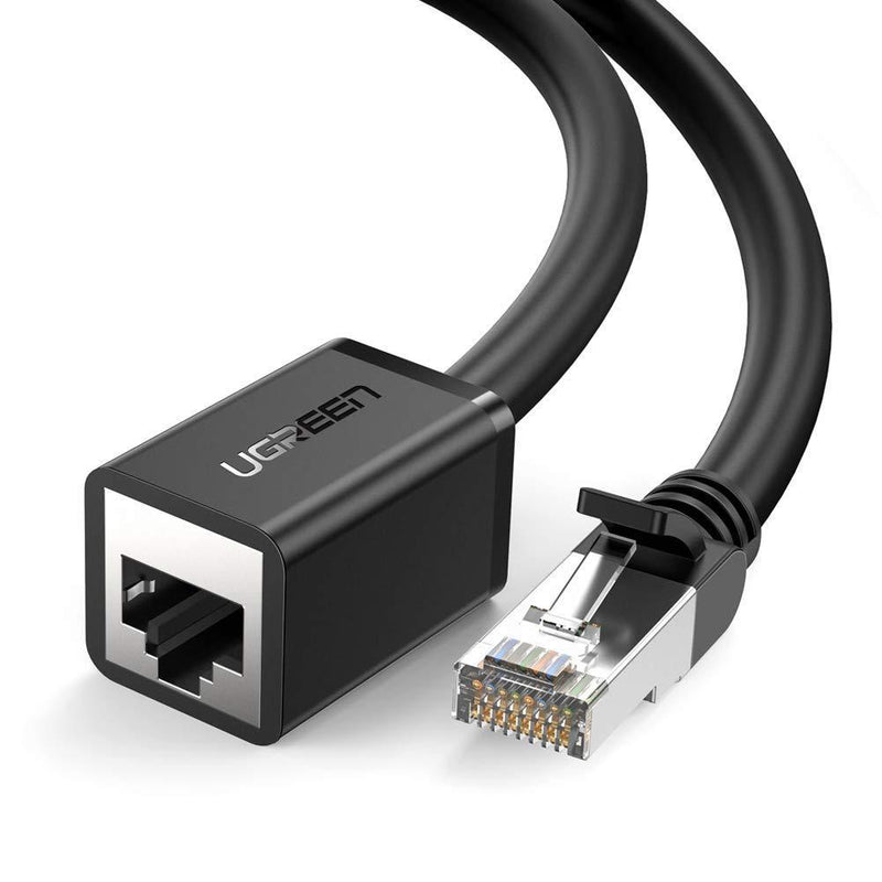 UGREEN Ethernet Extension Cable Cat6 LAN Cable Extender Cat 6 RJ45 Network Patch Cord Male to Female Connector for Router Modem Smart TV PC Computer Laptop 10FT