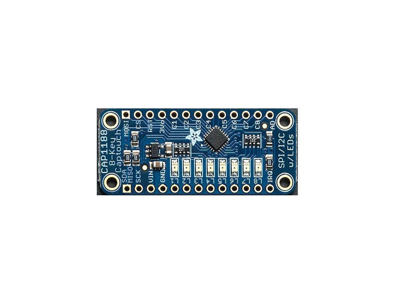CAP1188-8-Key Capacitive Touch Sensor Breakout-12C or SPI