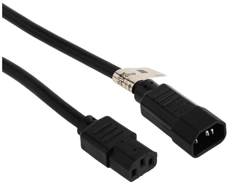 TRIPP LITE P005-003 Heavy Duty Power Extension Cord 15A 14AWG C14 to C13, 3-Feet Black 3 ft.