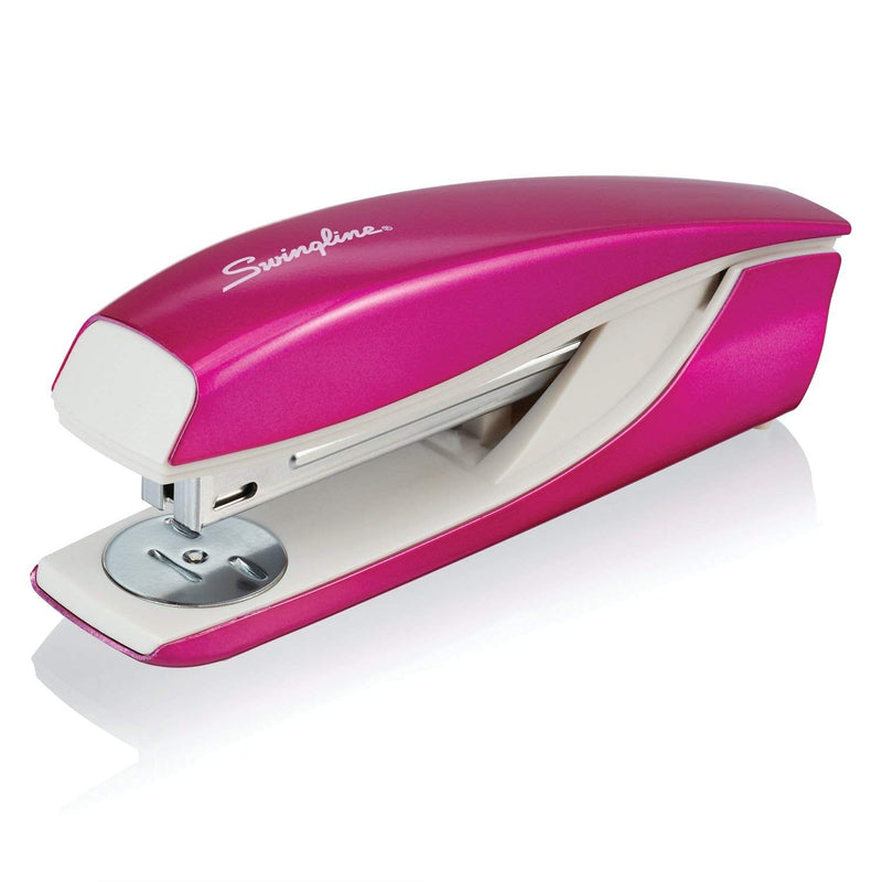 Swingline Stapler, NeXXt Series Wow, Desktop Stapler, 40 Sheet Capacity, Pink (55047023)