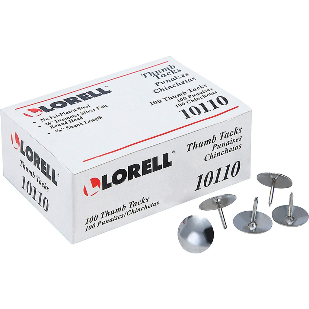 Lorell 5/16-Inch Steel Thumb Tacks (Pack of 100)