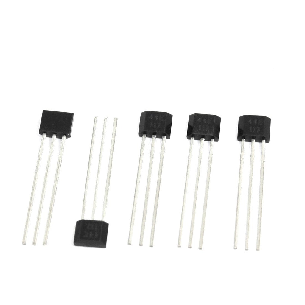 uxcell 5 Pcs OH44E A3144E 44E Hall Effect IC Sensor for Contactless Switching