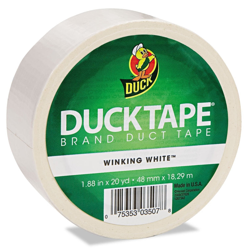 Duck 1265015 Colored Duct Tape 9 mil 1.88-Inch x 20 yds 3-Inch Core White