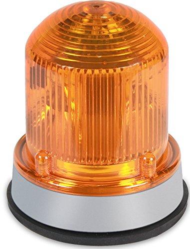 Edwards Signaling 125STRNA120A Flashing Xenon Strobe Beacon, Corrosion Resistant Enclosure, Normal Output 175K Peak Candela, 120V AC, Gray Base, Amber 1