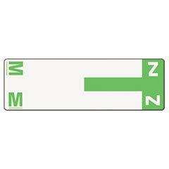 Alpha-Z Color-Coded First Letter Name Labels, A & N, Red, 100/Pack [Set of 2] Label/Color: M & Z, Light Green