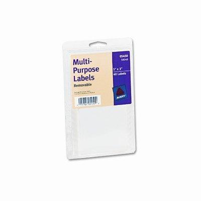 Print or Write Removable Multi-Use Labels, 40/Pack [Set of 2]