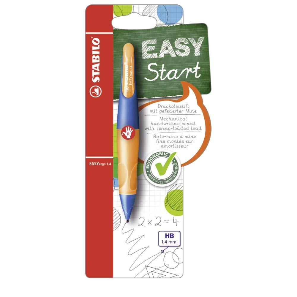 STABILO Easy EASYergo Mechanical Pencil Right Handed, 1.4 mm - Ultramarine/Orange ultramarin/neonorange