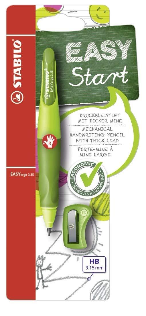 Stabilo Easyergo 3.15 Mechanical Pencil Right Hand Light/Dark Green , Multicolored